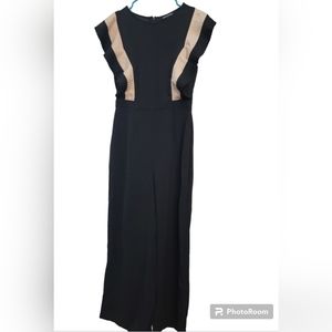 Jealous Tomato Jumpsuit Ruffle Accent Flowy lightweight NWOT Size Medium Black